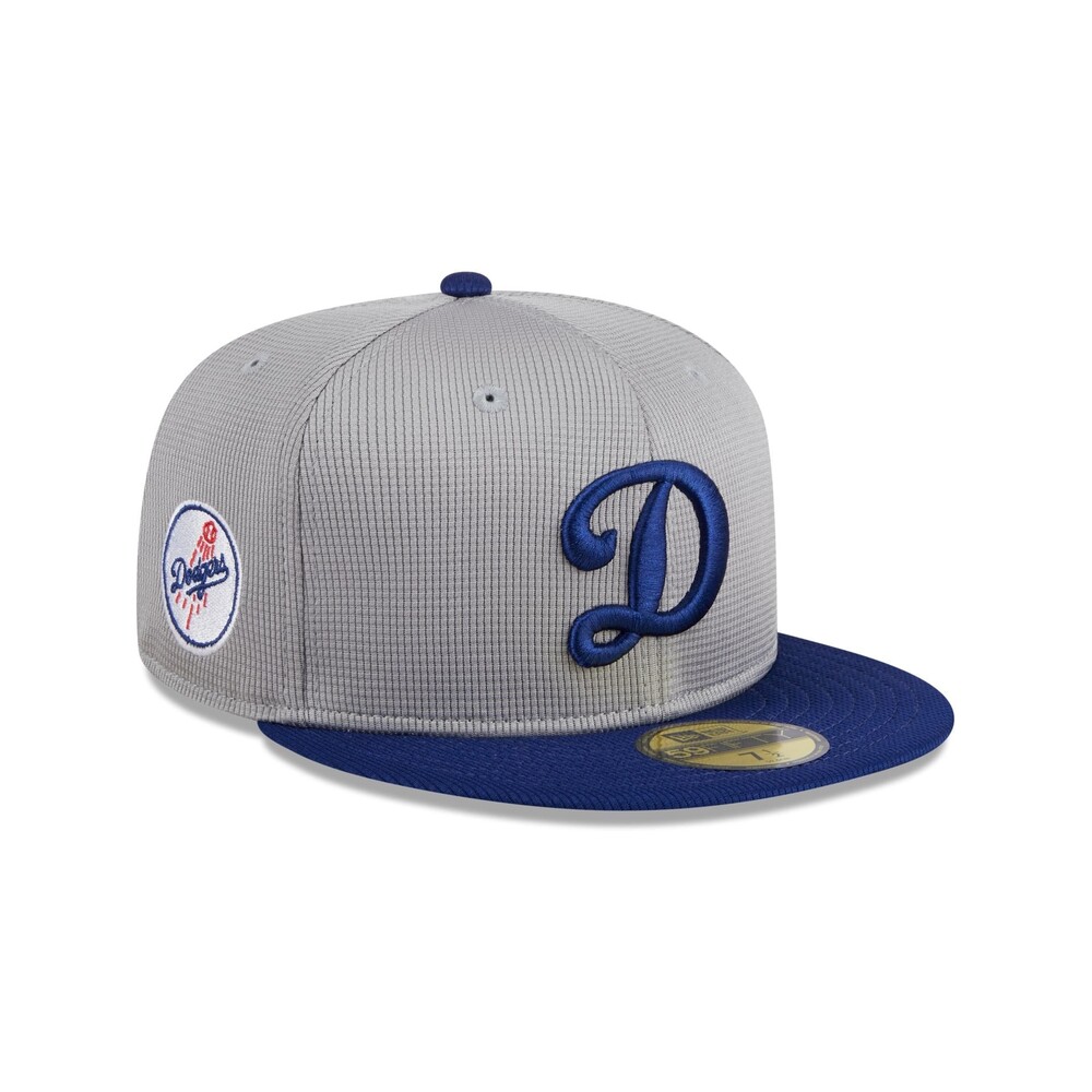 New Era Los Angeles Dodgers 2025 Batting Practice Gray 59FIFTY Fitted - Size 7